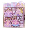 Double-layer hibiscus skin dress-up stickers, cartoon girl dress-up gem reward decorative stickers, dress-up bubble stickers Application Scenario